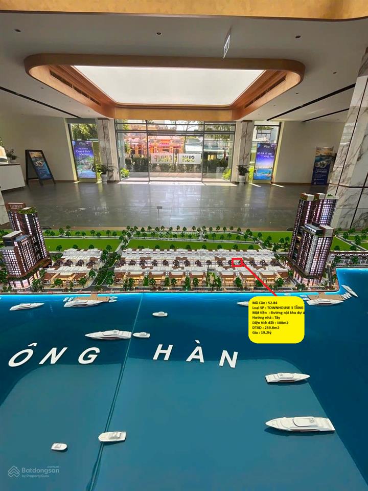 Em vũ lên cho a/c 1 căn townhouse 3 tầng của dự án sun symphony đà nẵng chỉ 19.2tỷ, sổ hồng lâu dài