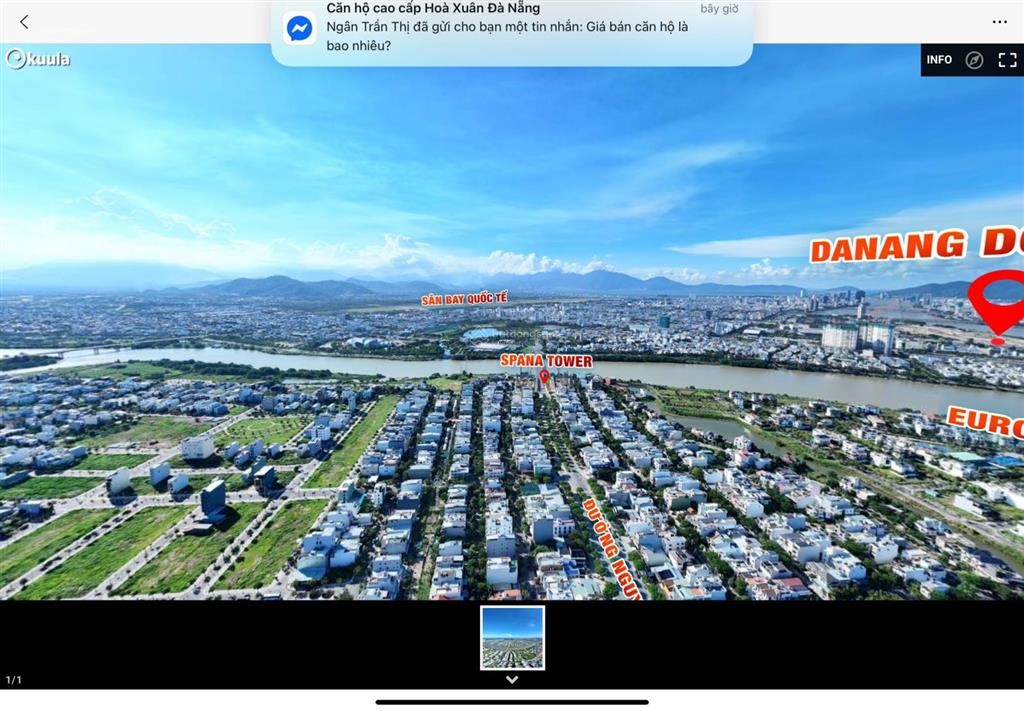 Duy nhất 1 căn 2br sân vườn căn gócview sôngpháo hoa diff. giá chỉ 30tr/m2cam kết giá gốc từ cđt