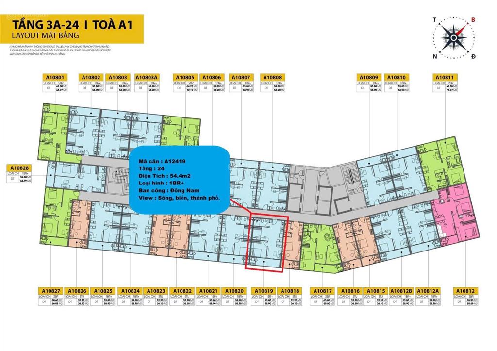 Căn 1br+ tại dự án cora tower, quỹ căn ngoại giao đẹp, hỗ trợ vay 70% ân hạn lãi suất 30 tháng
