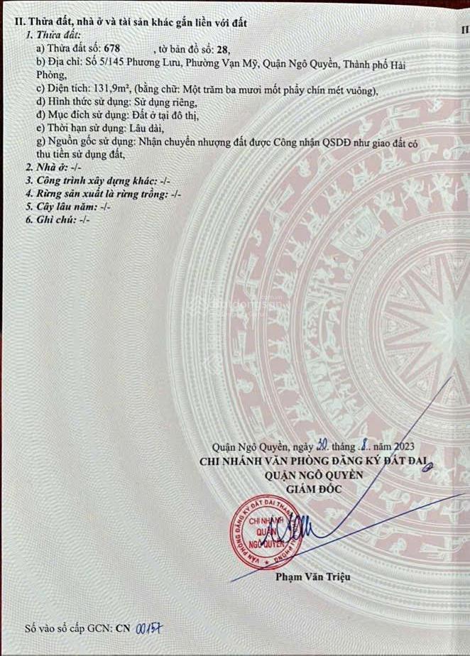 Chính chủ bán gấp nhà gần chợ phương lưu 131,9m2 | mặt tiền rộng 12m | gần chợ| giá cực mềm