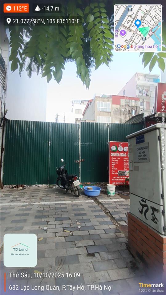 Bán đất mặt phố lạc long quân, 152,3m2, đã có giấy phép xây 1 hầm 7 nổi 1 tum.  0904 562 ***