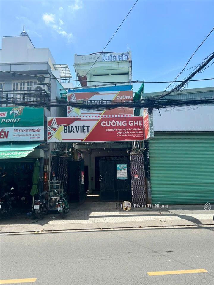 Chính chủ bán nhà mt nguyễn văn khối, p8, gò vấp, 5x32m (nở 9,1m) nhà nát, tiện xây mới, giá 27 tỷ