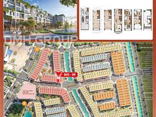 Lô shophouse hoa hậu áp góc  120m2 xây 6 tầng có hầm  mặt đường 20m trung tâm văn giang hưng