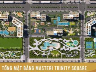 Bán nhanh căn 2pn tầng trung 60m2 masteri trinity square bán nguyên giá, không chênh 3.8 tỷ