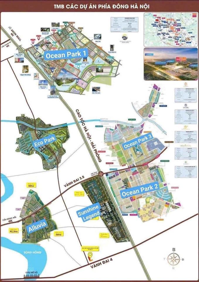 Rẻ hơn thị trường 500tr liền kề xẻ khe sao biển 84.5m2 giá chỉ 11.85 tỷ trái tim ocean park 2