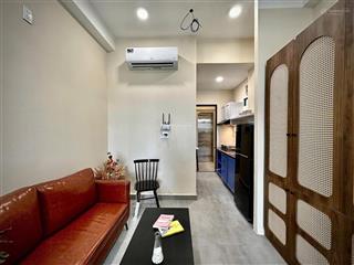 Studio/1pn ban công view thành phố kv không ngập thiết kế đơn giản nhưng không kém phần sang trọng
