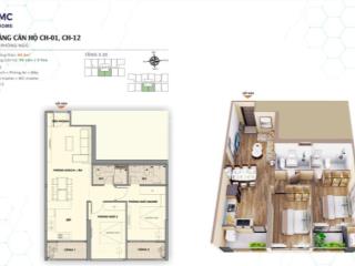 Gia chủ nhượng lại trục 11 căn hộ 69m2 giá cdt ko chênh tại tmc smart home