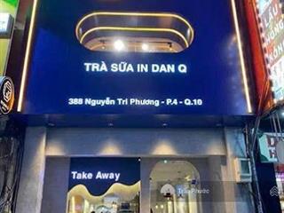 388 nguyễn tri phương, p. 4, quận 10  diện tích 4m x 16m. kết cấu trệt + 3 lầu + sân thượng