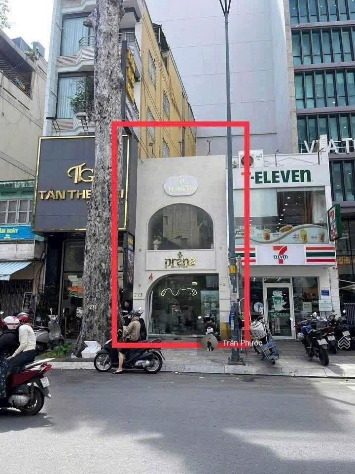 Nhà mặt tiền 273 lý tự trọng, p. bến thành q.1 dt 4x20 1 trệt 2 lầu trống suốt