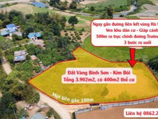 Bán đất 3902m2 tại kim bôi  hòa bình
