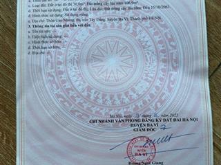 Bán đất 157m2 tại xã tiên phong, ba vì, hà nội, giá thỏa thuận