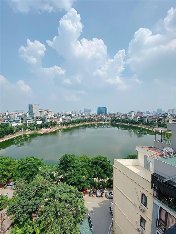 Khủng khiếp! view hồ đống đa 9 tầng thang máy mặt tiền 5m, ô tô tránh, kinh doanh sầm uất