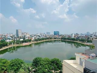 Khủng khiếp! view hồ  đống đa 9 tầng thang máy  mặt tiền 5m, ô tô tránh, kinh doanh sầm uất