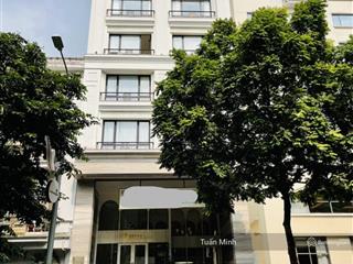 Cho thuê nhà mặt phố trần thái tông. diện tích 110m2 x 9 tầng. mặt tiền 6m. karaoke, nhà hàng