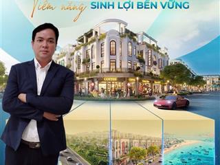 Shophouse kinh doanh 2 mặt tiền tại quy nhơn iconic lợi nhuận kép kinh doanh + cho thuê! để ở.