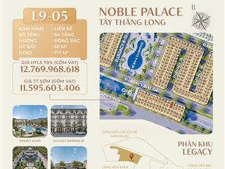 Liền kề vị trí vàng  giá siêu hấp dẫn tại dự án noble palace tây thăng long