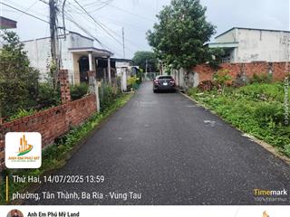 Bán đất tại tân phước, phú mỹ, bà rịa vũng tàu, 2,5 tỷ, 187m2