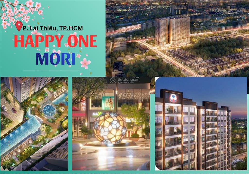 1tỷ3 căn hộ happy one mori  tp. hcm gần aeon mall, booking 25tr tặng 25tr. ck 15%, tặng thêm 100tr