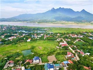 View núi ba vì đẹp gần vườn vua resort & villas 250m2