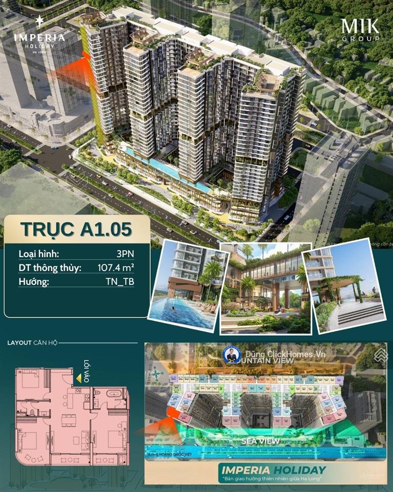 Imperia hạ long căn 3pn 87.7m² giá 6.01 tỷ hàng hiếm diện lớn, chốt ngay suất đẹp nhất dự án!