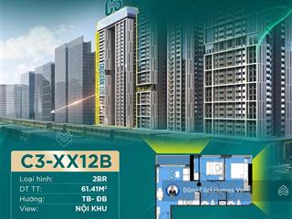 Bán căn c3xx12b sun centro town 2pn 61.41m² giá 4.00 tỷ  suất đẹp hiếm trên thị trường!
