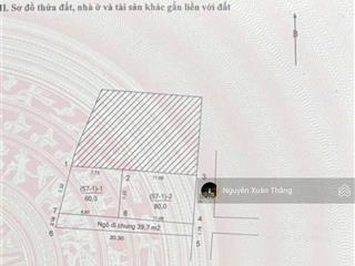 Lô đất đẹp 80m ngõ thông gần phố mặt tiền rộng 7.2m  lô góc đi 2 ngõ.