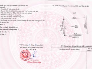 Bán đất tại chu hóa, việt trì, phú thọ, 12 triệu / m2, 300 m2, giá ưu đãi