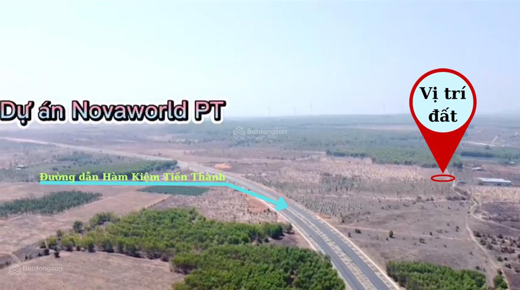Bán 2.000m2 gần đường dẫn hàm kiệm tiến thành, gần novawrold giá chỉ 800tr/1.000m2
