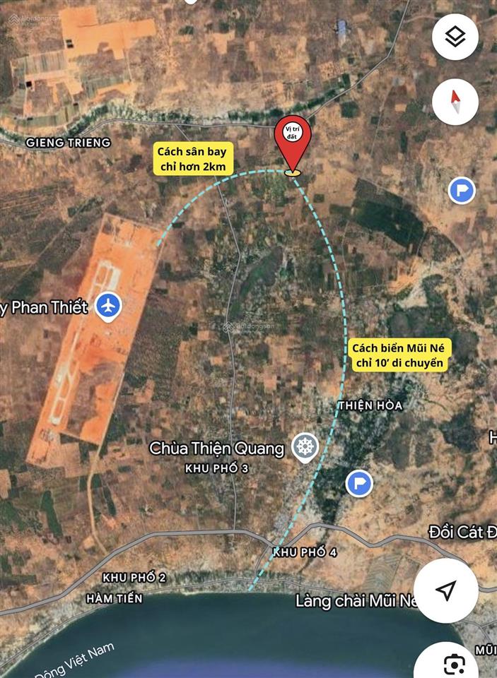 Cần bán 2 mẫu đất thiện nghiệp gần sân bay, đường ô tô đến đất giá chỉ 220tr/sào