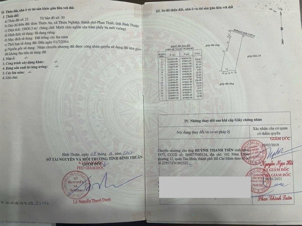 Cần bán 2 mẫu đất thiện nghiệp gần sân bay, đường ô tô đến đất giá chỉ 220tr/sào