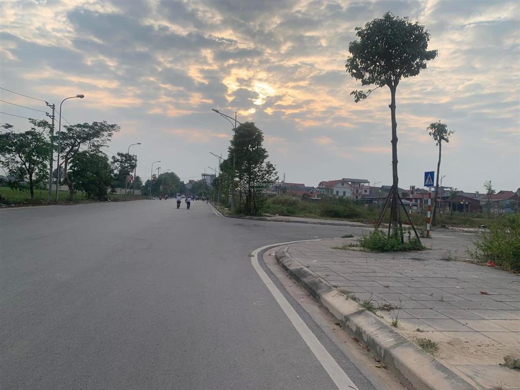 Bán đất đấu giá mặt phố liên xã thuỵ lâm đông anh hà nội lô góc 3 thoáng