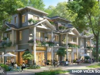 Độc quyền căn shop villa song lập, 3 tầng + tum, 190m2, trục đường 30m mùa hạ