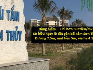 Đất biển hiếm nhất đà nẵng, lô đất vừa cạnh biển vừa gần công viên cộng đồng mà giá chỉ hơn 7 tỷ
