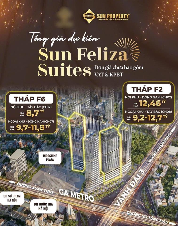 Chỉ còn 3 suất ngoại giao, nhanh tay được căn đẹp, giá ưu đãi nhất thị trường, sun feliza suites