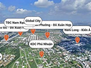 Chủ nhà cần bán lô đất 2mt khu dự án phú nhuận , đường liên phường, quận 9. dt.270m2 giá 22.9 tỷ