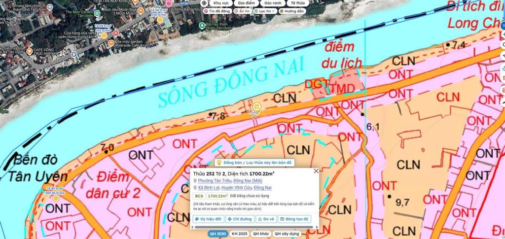 Chính chủ, cần bán gấp đất ven sông đồng nai quy hoạch bờ kè & đường lớn 6 làn | 1.700m² | 4,9 tỷ