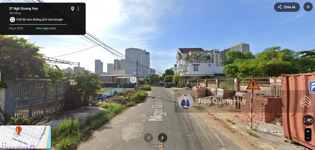 Bán lô đất mt ngô quang huy sát hồ nghinh, vương thừa vũ, ra biển 100 mét, du lịch phát triển