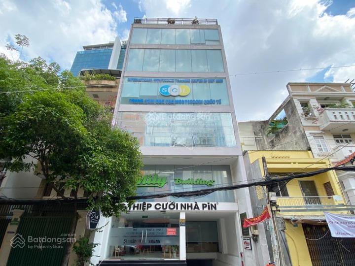 Cho thuê nhà mặt tiền cách mạng tháng tám, quận 3. dt 10x30m. 1 hầm, 1 trệt, 5 lầu. dtsd 1.000m2