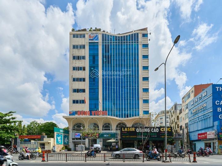 Cho thuê tòa nhà đường 3/2, phường 14, quận 10. dt 20x10m. hầm trệt 7 lầu
