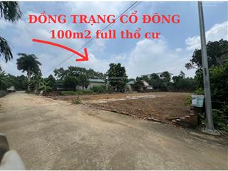 Cam kết hàng đẹp giá tốt nhất tại đồng trạng, cổ đông, sơn tây, hà nội, 2,9 tỷ, 100m2 full thổ cư
