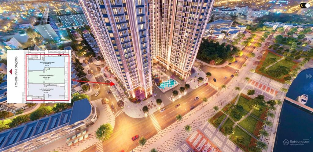 Căn shophouse khối đế peninsula đẹp nhất dự án, sổ hồng sở hữu lâu dài, chiết khấu ngay 18% + 600tr