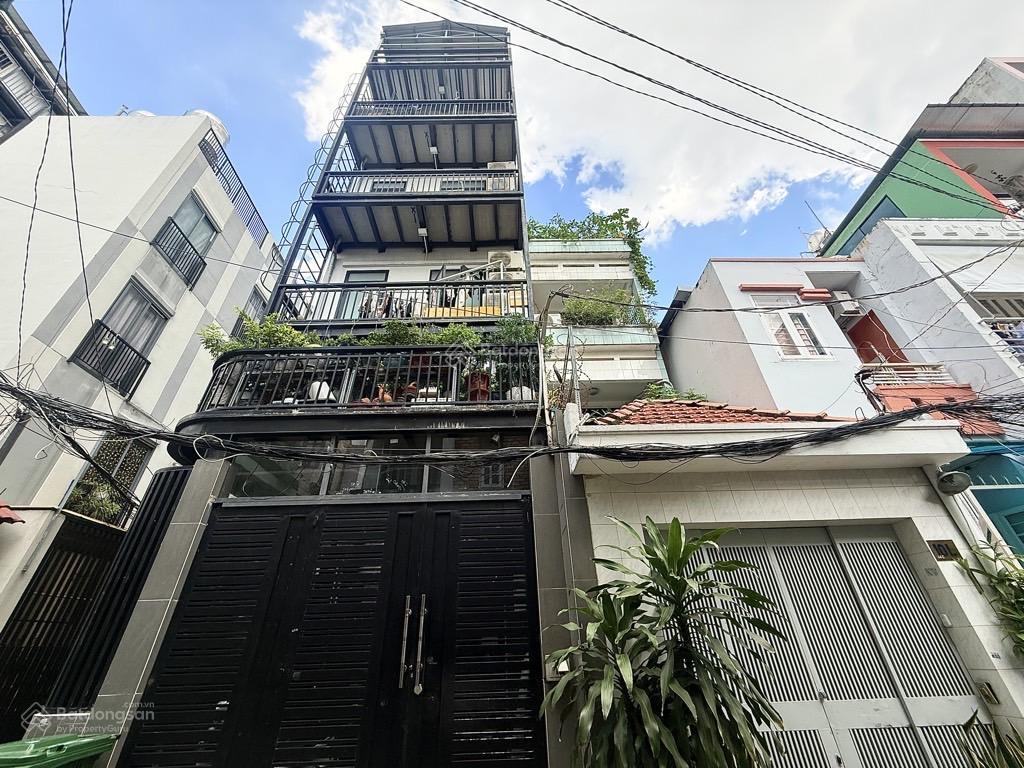 Gấp  toà chdv phan đăng lưu  p3 bt  hxh  70m2 (4.3x16)m 6 tầng 14 phòng full nội thất