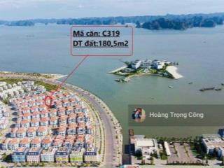 Bán cắt lỗ sâu biệt thự view công viên, nhìn ra đảo rều, dt 181m2, giá 18 tỷ trục thông ra biển