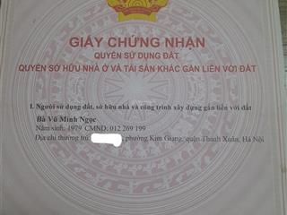 Bán đất 41m2 chính chủ tại vĩnh quỳnh thanh trì