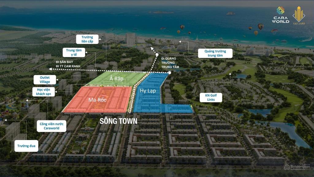 Nhà ven biển sông town sau | 4,7 km biển bãi dài caraworld chiết khấu tới 19.5% full nội thất