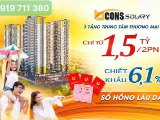 Bcons solary  căn hộ cho người trẻ dễ dàng sở hữu, chỉ 1,7 tỷ 2 phòng ngủ 2 wc