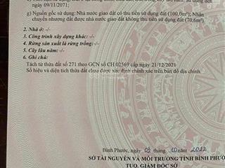 Bán đất tại đt 752, minh tâm, hớn quản, bình phước, 580 triệu, 170.6 m2, giá cực chất