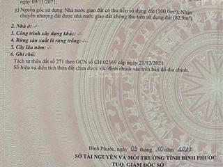 Bán đất dt 182.9m2, giá 600 triệu tại đt 752, minh tâm, hớn quản, bình phước