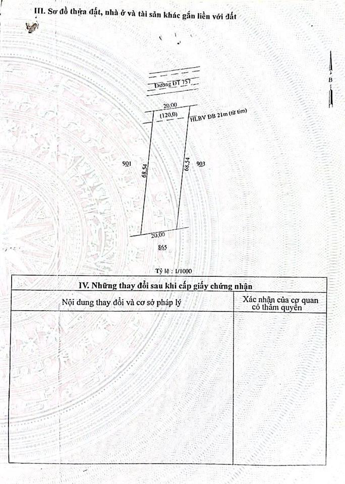 Bán đất tại đt 757, an khương, hớn quản, bình phước, 97 tỷ, 65340 m2  giá siêu hời uy tín