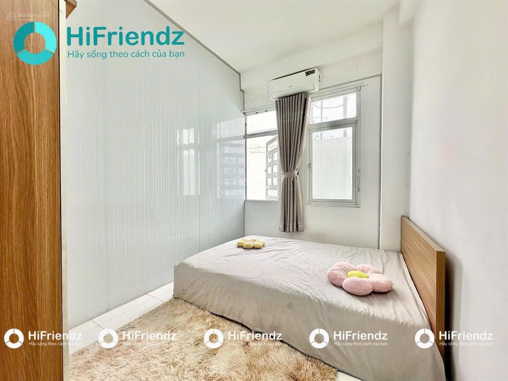 Cho thuê căn hộ 2pn cửa sổ, máy giặt riêng, rộng 55m2, 5 người 5 xe, ngay vòng xoay lê đại hành